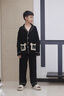 G.DUCKKIDS男童睡衣春秋款棉2025中大兒童家居服春季8長(zhǎng)袖9孩棉10兩件套裝12 黑色 313M口袋棉紗款 160 cm 建議身高155cm左右 曬單實(shí)拍圖