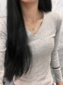 中國黃金莫比烏斯18K金項鏈女2025新款彩金吊墜七夕情人節(jié)生日禮物送女友 18K金莫比烏斯環(huán)項鏈【13顆鉆】 曬單實拍圖