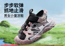 李寧（LI-NING）涼鞋夏季兒童涼鞋2025新款男女小童包頭網(wǎng)面透氣防滑兒童沙灘涼鞋 冷檀黑/淡粉紅30-4 32 曬單實(shí)拍圖