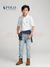 Polo Ralph Lauren 拉夫勞倫男童 經(jīng)典款棉質(zhì)網(wǎng)布短袖Polo衫RL32962 100-白色 M 曬單實拍圖