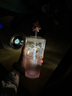 星巴克（Starbucks）杯子玻璃杯 高顏值玻璃吸管杯 大容量桌面 咖啡水杯 男女士送禮 粉色漸變款玻璃杯550ml 曬單實拍圖