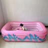 KOOCOOL充氣游泳池家用兒童寶寶洗澡盆可折疊加厚水池嬰兒小孩家庭戲水池 2.1米 | 活力粉【豪華禮包】 曬單實(shí)拍圖