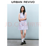 UR2025春季新款女摩登氣質(zhì)褶皺收腰顯瘦無袖連衣裙UYY750030 淡紫 M 曬單實拍圖