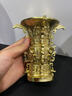 銅鈺緣吉金青銅器工藝品晉侯鳥尊何尊三星堆面具獸面紋方鼎爵杯博山爐 何尊-高12cm 曬單實拍圖