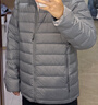 伯希和（Pelliot）輕薄排骨羽絨服男冬季800蓬鵝絨保暖外套女沖鋒衣內膽11340821灰L 曬單實(shí)拍圖