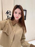 欣妃羽欣妃羽早秋翻領(lǐng)短款外套女2025秋新款時(shí)尚拼接設(shè)計(jì)感夾克上衣 M 曬單實(shí)拍圖