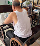 妍蜜俏 天津白玫瑰純棉針織男士背心32支寬松中老年爸爸款全棉2件獨(dú)立裝 2件男跨欄背心白色獨(dú)立裝 110碼【130-140斤】 曬單實(shí)拍圖