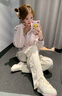 耐克（NIKE）女鞋CORTEZ 2025春情人節(jié)蘋果之眸系列愛心甜美休閑鞋 HV6012-161 38 曬單實拍圖