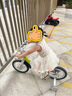 酷騎（COOGHI）香蕉車兒童自行車男女孩3一6歲寶寶自行車超輕中大童腳踏車F4 【2.5-6歲】 14寸 酷騎綠 90-125CM 曬單實拍圖