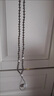 手機掛繩掛脖水晶鏈珠子純手工編織手機殼長(cháng)鏈水鉆掛件繩子 長(cháng)款水晶掛繩-黑色 曬單實(shí)拍圖