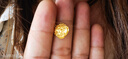 中國黃金（CHINA GOLD）黃金項(xiàng)鏈女足金小方糖項(xiàng)鏈鎖骨鏈七夕情人節(jié)禮物送女友老婆 足金小方糖項(xiàng)鏈約5.7g*甄選禮盒 曬單實(shí)拍圖