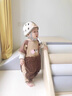 迪士尼寶寶薄款爬服夏季短袖嬰幼兒防臟男女連體罩衣卡通戶外透氣爬行服 拖把熊 短.袖 （+護腕） 90cm 適合身高73-78cm 曬單實拍圖