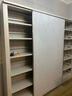 阿格貝貝書架+白板門 圖書館書架鋼制免打孔白板門書架推拉磁吸白板 2米高*2.3米寬【含1主1副+門】 【至尊版書架+白板門】組合裝 曬單實拍圖
