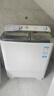 海爾（Haier）洗衣機(jī)半自動(dòng)雙缸雙桶脫水機(jī)甩干機(jī)大容量家用強(qiáng)勁動(dòng)力水電分離洗脫分離防鼠底座操作簡(jiǎn)單結(jié)實(shí)耐用 10公斤+噴淋漂洗+可定時(shí)+支持延遲發(fā)貨 曬單實(shí)拍圖