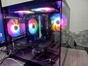 影馳無光/RGB/ARGB/PWM溫控調(diào)速 12CM/液壓軸承 機箱風扇散熱器 冰川C11 黑色RGB*1 曬單實拍圖