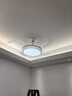 惠普吊扇風(fēng)扇燈普瑞護(hù)眼LED餐廳隱形扇葉遙控調(diào)光一體中山燈具包安裝 曬單實(shí)拍圖