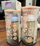 HEGEN海格恩防脹氣奶瓶ppsu6-12個(gè)月以上兒童學(xué)飲杯多功能直飲吸管杯 330ml奶瓶+ 吸管杯（藍(lán)色） 曬單實(shí)拍圖