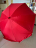 皆客戶外遮陽(yáng)傘大號(hào)擺攤傘大型雨傘太陽(yáng)傘沙灘傘防曬廣告庭院傘大傘 2.4米紅色三層架/銀膠加厚 耐用十年 曬單實(shí)拍圖