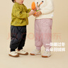 minibala【三防羽絨褲】迷你巴拉巴拉男童女童休閑褲冬季寶寶高腰護肚長(cháng)褲 黑色90001 90 【充絨量22.1g】 曬單實(shí)拍圖