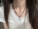 中國(guó)黃金（CHINA GOLD）福氣平安鎖銀項(xiàng)鏈女999足銀長(zhǎng)命鎖吊墜七夕情人節(jié)禮物送女友老婆 【京速達(dá)】福氣平安鎖【白瑪瑙】 曬單實(shí)拍圖