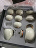 兮元記汝窯茶壺茶杯功夫茶具套裝整套高檔陶瓷泡茶具畢業(yè)送老師長輩禮物 米黃汝窯大西施壺9頭-禮盒裝皮盒 實用生日新婚喬遷之喜搬家禮物 曬單實拍圖