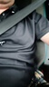 GLM短袖t恤男透氣夏季翻領polo衫速干T恤冰絲感休閑運動上衣黑色3XL 曬單實拍圖