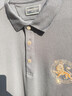 MANGANO男裝POLO衫新款個性獅子刺繡燙鉆裝飾商務(wù)通勤休閑百搭短袖 黑色 50 (175/96A) 曬單實拍圖