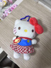 kitty包包掛件汽車(chē)鑰匙扣凱蒂出游kt貓玩偶女生閨蜜公仔生日禮物 紅格裙kitty+蘋(píng)果小包掛件愛(ài)心扣 掛件 曬單實(shí)拍圖