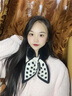 玉柳緣 圍巾女冬季韓版潮百搭保暖毛絨圍巾波點(diǎn)毛絨交叉護(hù)頸小圍脖 黑色 尺寸約75*9CM 曬單實(shí)拍圖