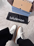 lululemon新款阿甘男女鞋真皮休閑板鞋 白棕色 （男款建議拍大1-2碼） 38.5 曬單實(shí)拍圖