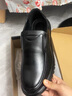 豪奧斯肥腳寬腳胖加大加肥特大碼軟底四季皮鞋男士爸爸鞋一腳蹬防滑休閑 黑色802單鞋 46 曬單實(shí)拍圖