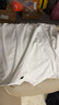 名創(chuàng)優(yōu)品（MINISO）純棉白色短袖男新款潮牌男生半袖t恤青少年百搭正肩圓領上衣體恤 白色(浮光筆刷胸標) XL /180(不起球不掉色) 曬單實拍圖