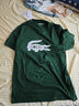 LACOSTE法國鱷魚(yú)男裝Ultra-Dry鱷魚(yú)大印花簡(jiǎn)約休閑運動(dòng)圓領(lǐng)T恤|TH8937 291/深綠色 XL 6 曬單實(shí)拍圖