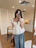 杰麗·莫克（Jerrie Mock）隱形內(nèi)衣女大胸顯小防滑聚攏無(wú)肩帶文胸薄款新娘禮服抹胸婚紗專用 內(nèi)置杯墊 有效防凸點(diǎn)-香檳膚 75B /34B 曬單實(shí)拍圖