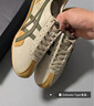 Onitsuka Tiger鬼塚虎男女鞋休閑鞋舒適透氣輕便慢跑鞋RUNSPARK 1183B480 米黃色 40.5 曬單實(shí)拍圖
