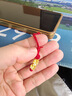 中國黃金（CHINA GOLD）足金手機掛墜情侶貔貅吊墜男女轉運珠車(chē)鎖鑰匙圈生日禮物 【京速達】貔貅掛墜【紅繩】 曬單實(shí)拍圖
