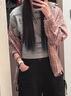斤慕短袖t恤女夏季穿搭灰色修身韓系設(shè)計感獨特絕美小上衣 灰色 L 曬單實拍圖