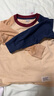 Levi's 李維斯兒童裝男童長(zhǎng)袖T恤春秋款圓領(lǐng)打底衫百搭撞色插肩袖上衣 焦糖布丁白 110 /56 【建議身高104-110cm】 曬單實(shí)拍圖