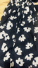 艾諾絲雅詩【商場同款】2025夏季新品100%棉碎花半身裙長裙大裙擺40413595 黑底米花 S 曬單實(shí)拍圖