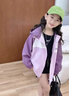 G.duck小黃鴨童裝女童沖鋒衣三合一春秋冬款兒童風(fēng)衣女孩夾克中大童外套 紫色 150碼建議140-150cm11-12歲cm 曬單實(shí)拍圖