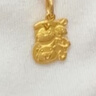 周大福生肖蛇本命年蛇雞牛福牌黃金吊墜(工費(fèi)160)約2.6g EOF1526 曬單實(shí)拍圖