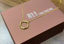 周生生七夕莫比烏斯環(huán)黃金套鏈 足金吊墜項(xiàng)鏈 93863N計(jì)價(jià) 47厘米5.15克 曬單實(shí)拍圖