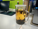 雅集豪飲杯玻璃杯辦公室 耐熱大容量水杯 男士帶蓋泡茶杯子850ml 曬單實(shí)拍圖
