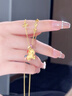 中國珠寶（Sino gem）馬上有錢銀項鏈女2025新款輕奢高級感女友老婆生日七夕情人節(jié)禮物 曬單實拍圖