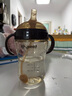 世喜吸管奶瓶1-3歲直飲奶瓶ppsu奶瓶直飲杯一歲寶寶300ml帶吸管手柄 重力球款+吸管杯杯頭（直飲） 曬單實拍圖