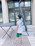 G.DUCKKIDS小黃鴨童裝哪吒衣服男童夏季套裝兒童夏裝服裝哪咤帥氣男孩運(yùn)動(dòng)服 綠色西瓜 90 尺碼建議1~2歲 曬單實(shí)拍圖