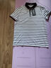 安東尼奧【11.4%桑蠶絲+88.6%棉】男士高端POLO衫經(jīng)典撞色條紋短袖翻領(lǐng)T恤 曬單實(shí)拍圖
