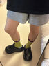 chikoku棉花糖洞洞鞋女夏矮子樂增高厚底百搭透氣沙灘拖鞋男外穿 小鈦黑 38 【適合37碼】 曬單實拍圖