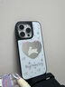 Caseti黑框鏡面蘋(píng)果16手機殼適用iphone15ProMax保護套14 碎花愛(ài)心兔子【原版黑框鏡面】 蘋(píng)果17ProMax 曬單實(shí)拍圖