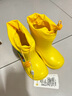 牧萌兒童雨鞋男童女童防水立體寶寶防滑耐磨卡通雨靴 挖掘機(jī)恐龍 17碼 曬單實(shí)拍圖